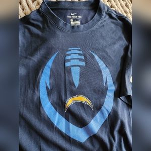 NIKE Chargers Football Dri Fit Tshirt sz M